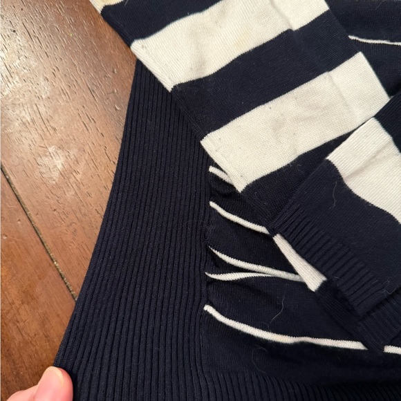 The Limited - sz s. Navy & white striped runched/maternity midsection - Picture 2 of 4